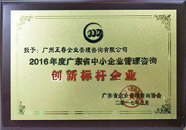 鼎汇2被评为广东省中小企业管理咨询创新标杆企业